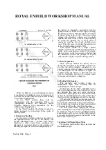 Preview for 35 page of Royal Enfield 350 BULLET 1956 Workshop Maintenance Manual