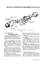 Preview for 36 page of Royal Enfield 350 BULLET 1956 Workshop Maintenance Manual