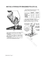 Preview for 39 page of Royal Enfield 350 BULLET 1956 Workshop Maintenance Manual