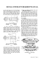 Preview for 60 page of Royal Enfield 350 BULLET 1956 Workshop Maintenance Manual