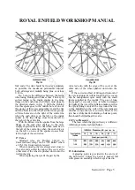 Preview for 62 page of Royal Enfield 350 BULLET 1956 Workshop Maintenance Manual