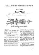 Preview for 64 page of Royal Enfield 350 BULLET 1956 Workshop Maintenance Manual