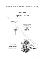 Preview for 76 page of Royal Enfield 350 BULLET 1956 Workshop Maintenance Manual