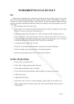 Preview for 5 page of Royal Enfield 350 BULLET 1989 Workshop Maintenance Manual