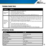 Preview for 7 page of Royal Sovereign FS-500 Owner'S Manual