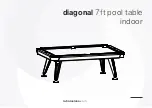 Preview for 3 page of RS Barcelona diagonal 7ft pool table indoor User Manual