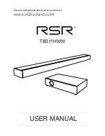 RSR TB311HWW User Manual preview