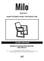 RST Milo OP-PETS8-MILO-E-CHAIR Assembly Instructions Manual preview