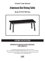 Preview for 1 page of RST Portofino OP-PETS7-PORV-Table Assembly Instructions Manual