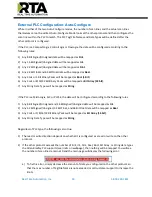 Preview for 19 page of RTA 460ETCBS-NNA4 Product User Manual