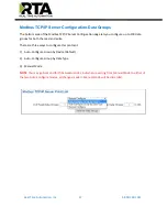 Preview for 17 page of RTA 460MS-NNA1 Product User Manual