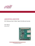 rtd LAN24550 User Manual preview