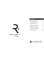 Preview for 1 page of RuarkAudio R1mk3 User Manual