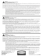 Preview for 4 page of Rubbermaid Infinity 9W31 Manual