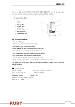 Preview for 2 page of Ruby HD-5BS User Instruction Manual