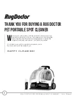 Preview for 4 page of RugDoctor 93407 User Manual