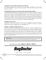 Preview for 36 page of RugDoctor MHH-1 User Manual