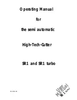 Preview for 1 page of Ruhle SR1 turbo Operating Manual