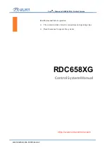 Ruida Technology RDC658XG Manual preview