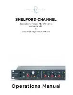 Preview for 1 page of Rupert Neve Designs SHELFORD CHANNEL Operation Manual