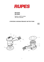 Rupes BR133AE Operating And Maintenance Instructions Manual preview