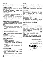 Preview for 45 page of Rupes RH323 Manual