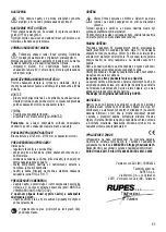 Preview for 93 page of Rupes RH323 Manual