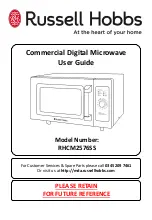 Preview for 1 page of Russell Hobbs BUYRHCM2576SS User Manual