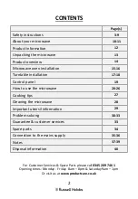 Preview for 2 page of Russell Hobbs Luna RHMDL801 User Manual