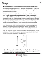 Preview for 9 page of Russell Hobbs RH47UCFF1 Instruction Manual