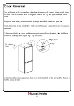 Preview for 11 page of Russell Hobbs RH50FF144-B-MD Instruction Manual