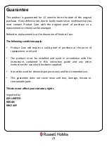 Preview for 23 page of Russell Hobbs RH50FF144-B-MD Instruction Manual