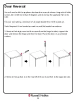 Preview for 12 page of Russell Hobbs RH54FF180 Instruction Manual