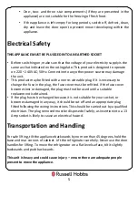 Preview for 5 page of Russell Hobbs RH55FZ142 Instruction Manual