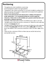 Preview for 7 page of Russell Hobbs RH60EH402B Instruction Manual