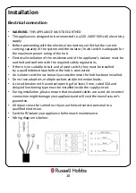 Preview for 10 page of Russell Hobbs RH60EH402B Instruction Manual