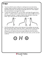 Preview for 15 page of Russell Hobbs RH60EH402B Instruction Manual