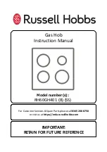 Preview for 1 page of Russell Hobbs RH60GH401 Instruction Manual