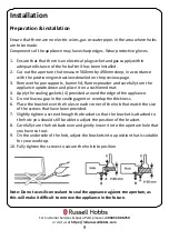 Preview for 9 page of Russell Hobbs RH60GH401 Instruction Manual