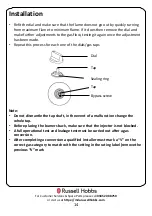 Preview for 14 page of Russell Hobbs RH60GH401 Instruction Manual