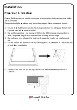 Preview for 9 page of Russell Hobbs RH60IH401B Instruction Manual