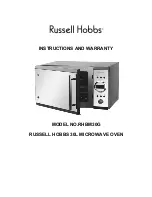 Preview for 1 page of Russell Hobbs RHBM30G Instructions And Warranty