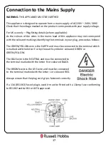 Preview for 17 page of Russell Hobbs RHCF292B-ML Instruction Manual