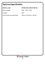 Preview for 19 page of Russell Hobbs RHCF292B-ML Instruction Manual