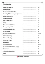 Preview for 2 page of Russell Hobbs RHCF292B Instruction Manual