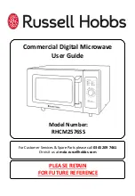 Russell Hobbs RHCM2576SS User Manual preview