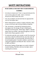 Preview for 4 page of Russell Hobbs RHCM2576SS User Manual