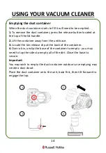 Preview for 14 page of Russell Hobbs RHCV3011 Manual