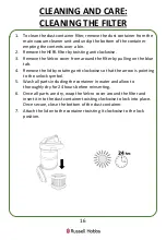 Preview for 16 page of Russell Hobbs RHCV3011 Manual