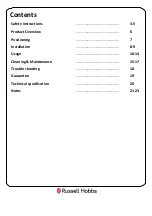 Preview for 2 page of Russell Hobbs RHFEO6502B-M Instruction Manual